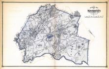 Newton City Outline Map, Middlesex County 1875